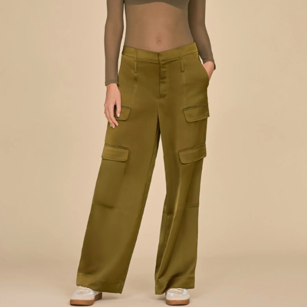 Noli Yoga Milan Satin Cargo Pant NWT
